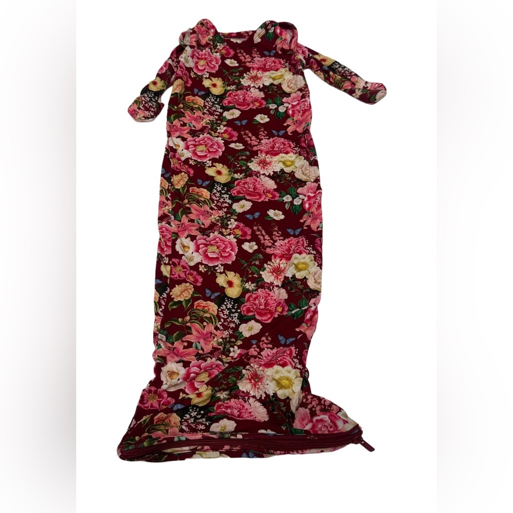 Posh Peanut Baby One Piece Sleeping‎ Gown Floral Print 0-3 Month